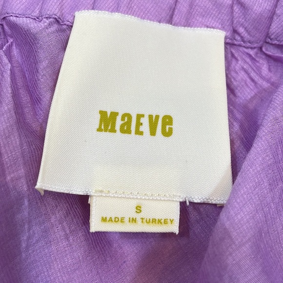 Maeve Anthropologie One Shoulder Top Blouse S Lavender - Picture 9 of 9